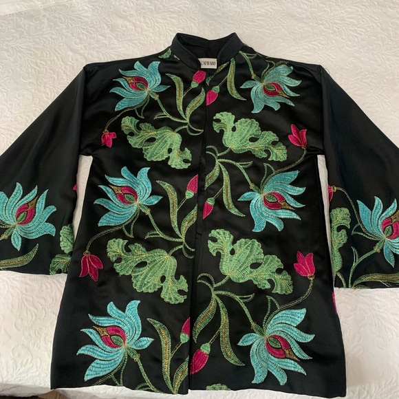 ALBERT CAPRARO Vintage 70’s Embroidered Blazer / Jacket with a Wide Sleeve. - Picture 5 of 10